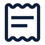 Invoice Ordinary Line SVG Icon